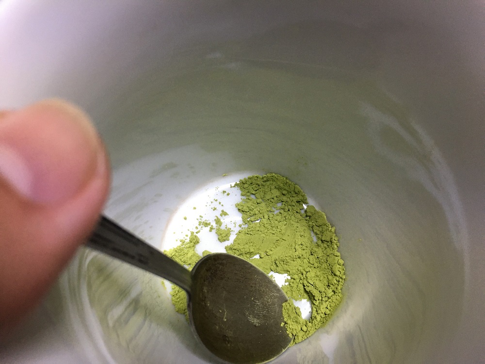 粉末緑茶中身